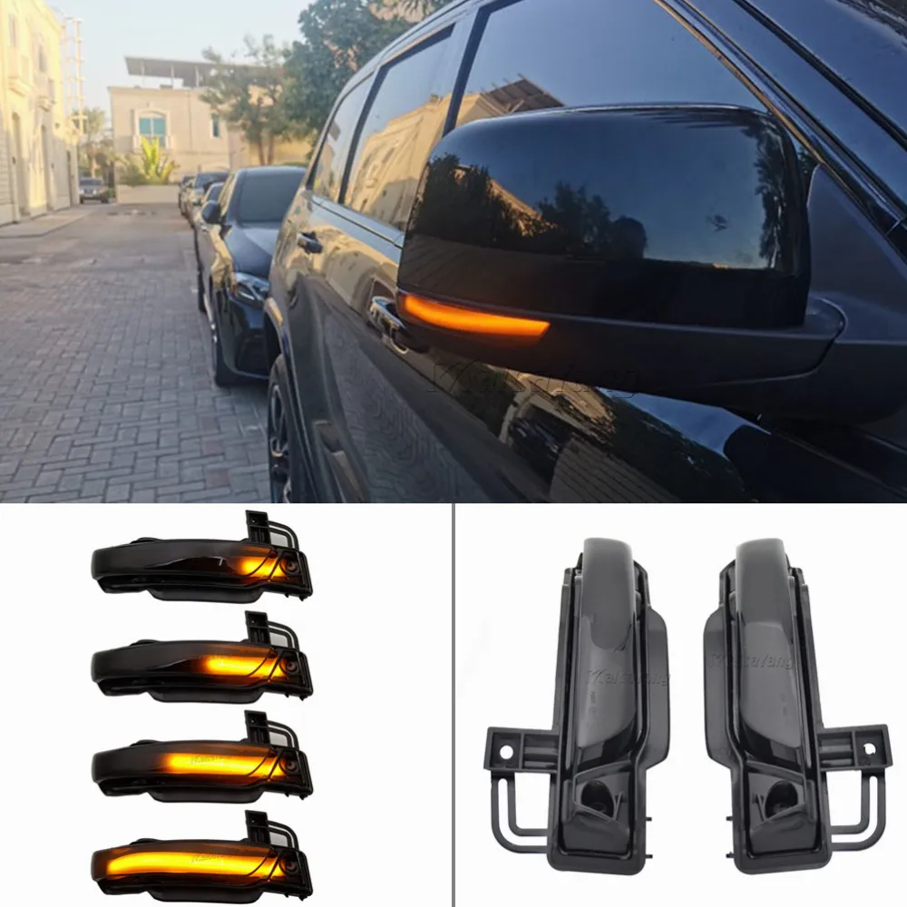 For JEEP GRAND CHEROKEE WK2 2010 2011 2012-2020 LED Dynamic Turn Signal Light Indicator Rearview Mirror Blinker Repeater Lamp