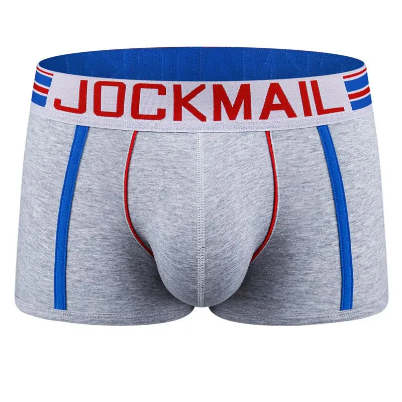 JOCKMAIL 2020 New Sexy Underwear Men Boxer Cueca Gay Male Panties Cotton breathab Men Underpants Pouch Shorts  For Dropshipping