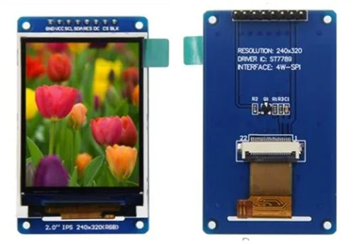 IPS 2.0 inch 8PIN RGB 65K Color HD SPI TFT LCD Display Screen (Board/No Board) ST7789 Drive IC 240*320