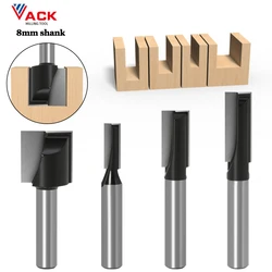 8mm Shank Wood Engraving Bit Cleaning Bottom Router Bits Solid Carbide CNC Milling Cutter End Mill For Woodworking Tools 32mm