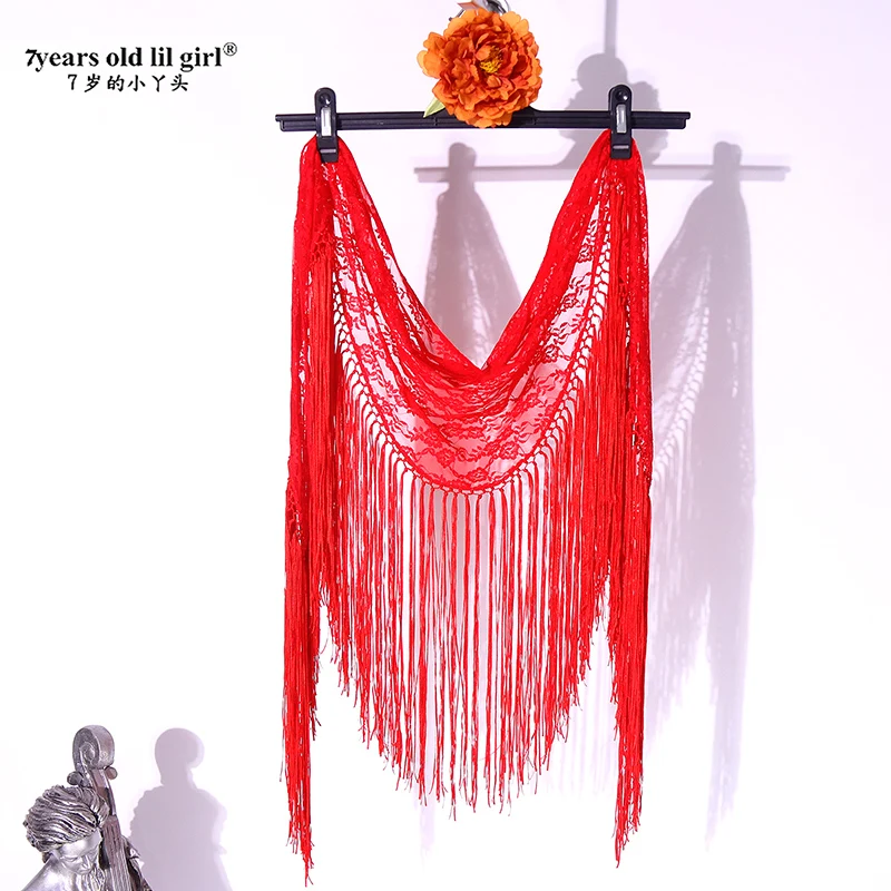 Flamenco Dance Dress Korean Lace Fringed Shawl CDO62