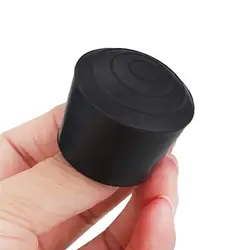 24 PCS 22 cm Round Chair Leg Tips Caps Anti-Slip Black Rubber Table Feet Covers Chair Leg Protectors