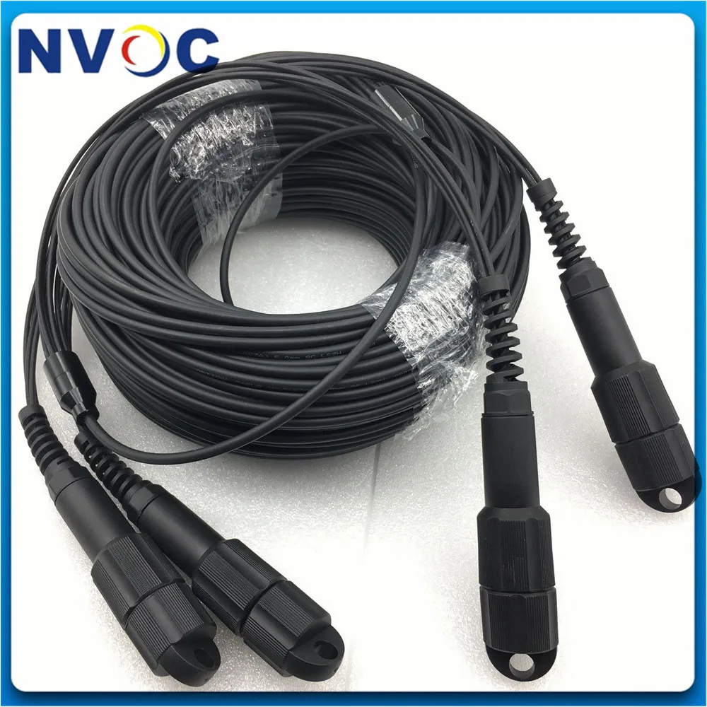 8cores 125M SMF 9/125 G657A,LSZH/TPU,5.0mm,8C PDLC/SC/FCUPC-LC Armored Fiber Optical Patch Cord Cable Connector Without Roll