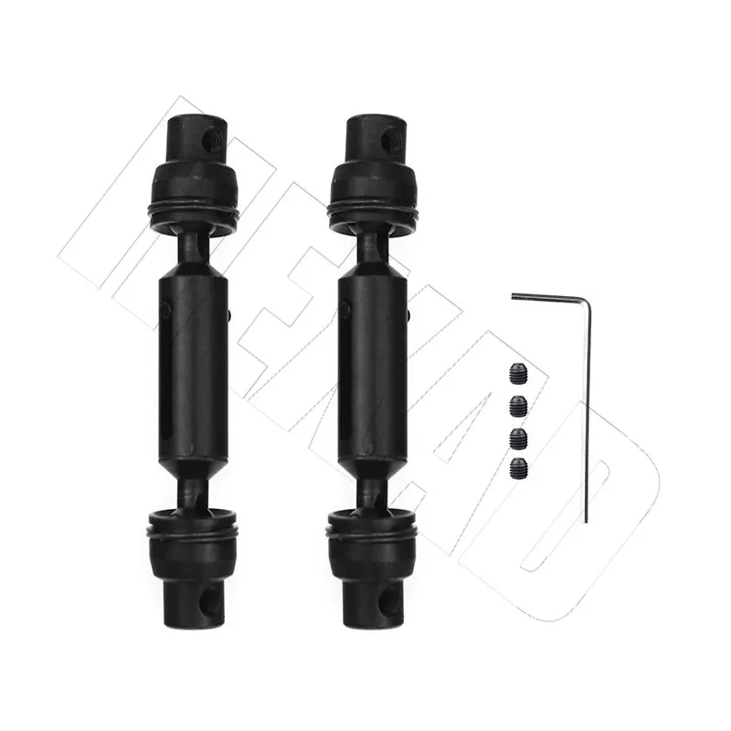 2PCS Upgrade Metal Drive Shaft Universal Joint For WPL MN JJRC Henglong RC Car Ural Truck Cardan Gimbal Couplings Spare Parts
