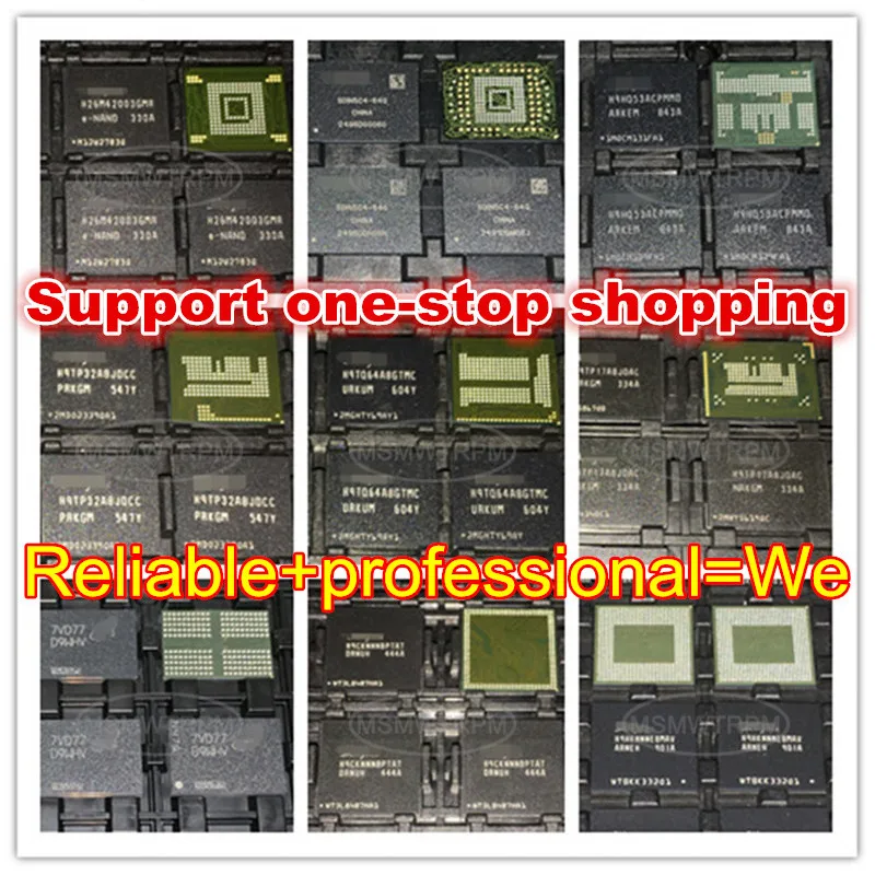 KMRC10014M-B809 BGA221Ball EMCP 64 + 32 64GB ذاكرة الهاتف المحمول الجديدة الأصلي والثانية كرات ملحوم اختبار موافق