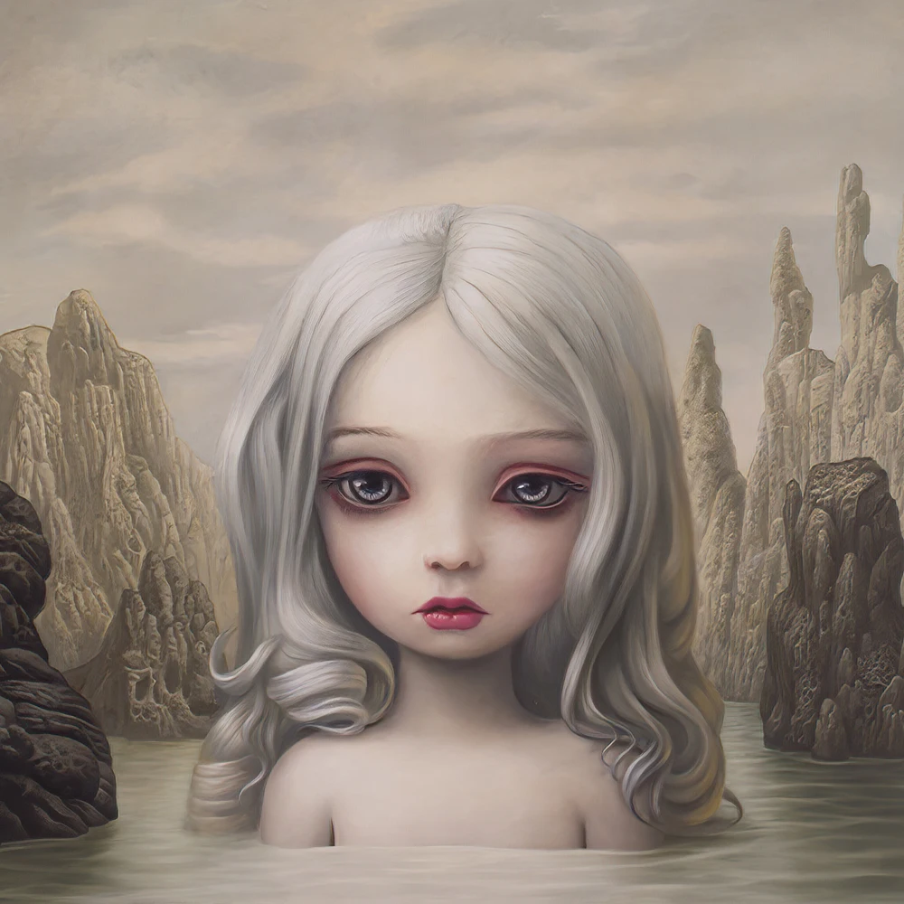 Citon Canvas Art Oil painting Mark Ryden《Aurora, 2016》Artwork Poster Picture Modern Wall Decor Home Living room Decoration
