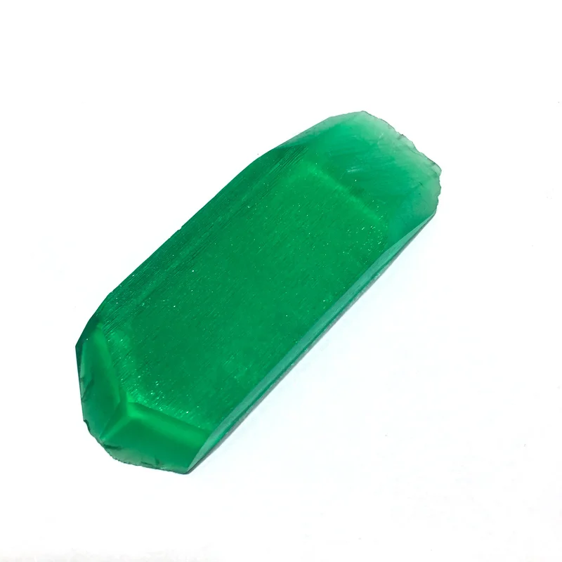 VANTJ Raw Created Emerald Lab Grown Loose Gemstone for Silver Gold Women Jewelry Random Delivery