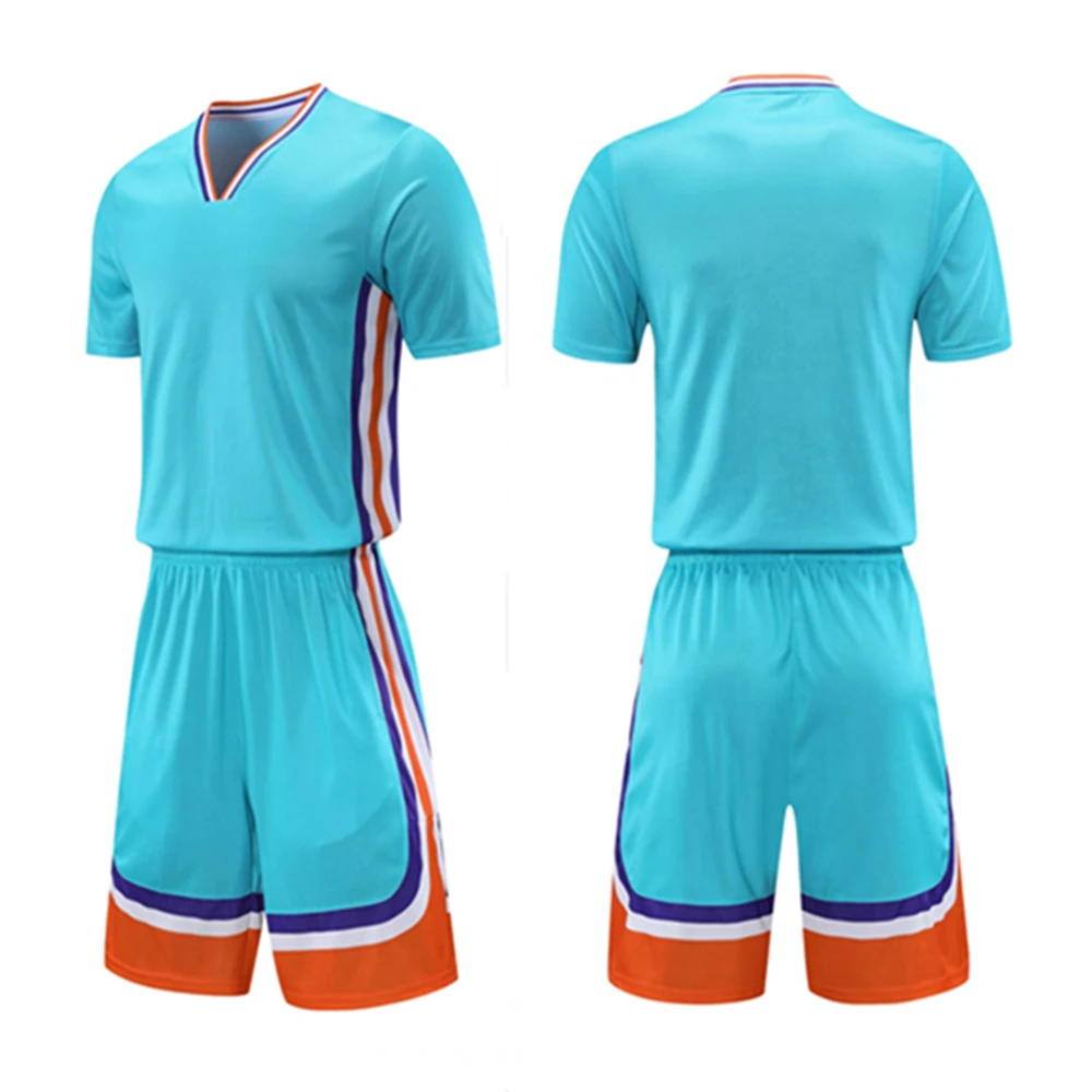 Camisa de basquete de manga curta conjunto juventude adulto basquete uniforme das mulheres dos homens roupas de basquete camisa de treinamento shorts terno esportivo