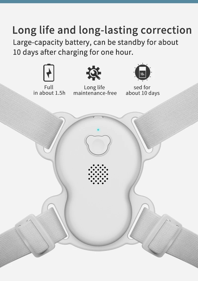 Nieuwe Intelligente Houding Belt Smart Trillingen Herinnering Juiste Houding Dragen Ademend Voor Volwassenen Kids Smart Bultrug Corrector