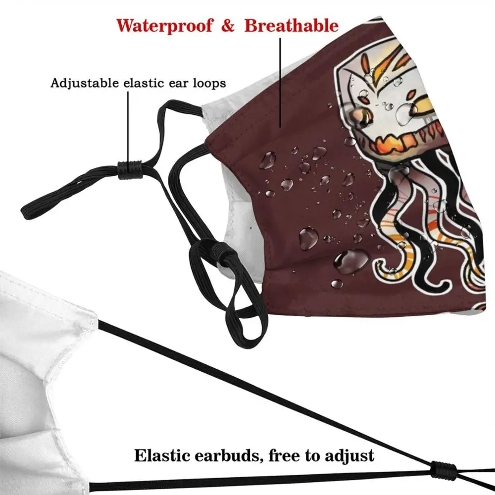 Angry Ghast Custom Pattern Washable Filter Pm2.5 Adult Kids Mask Ghast Games Videogames Cute