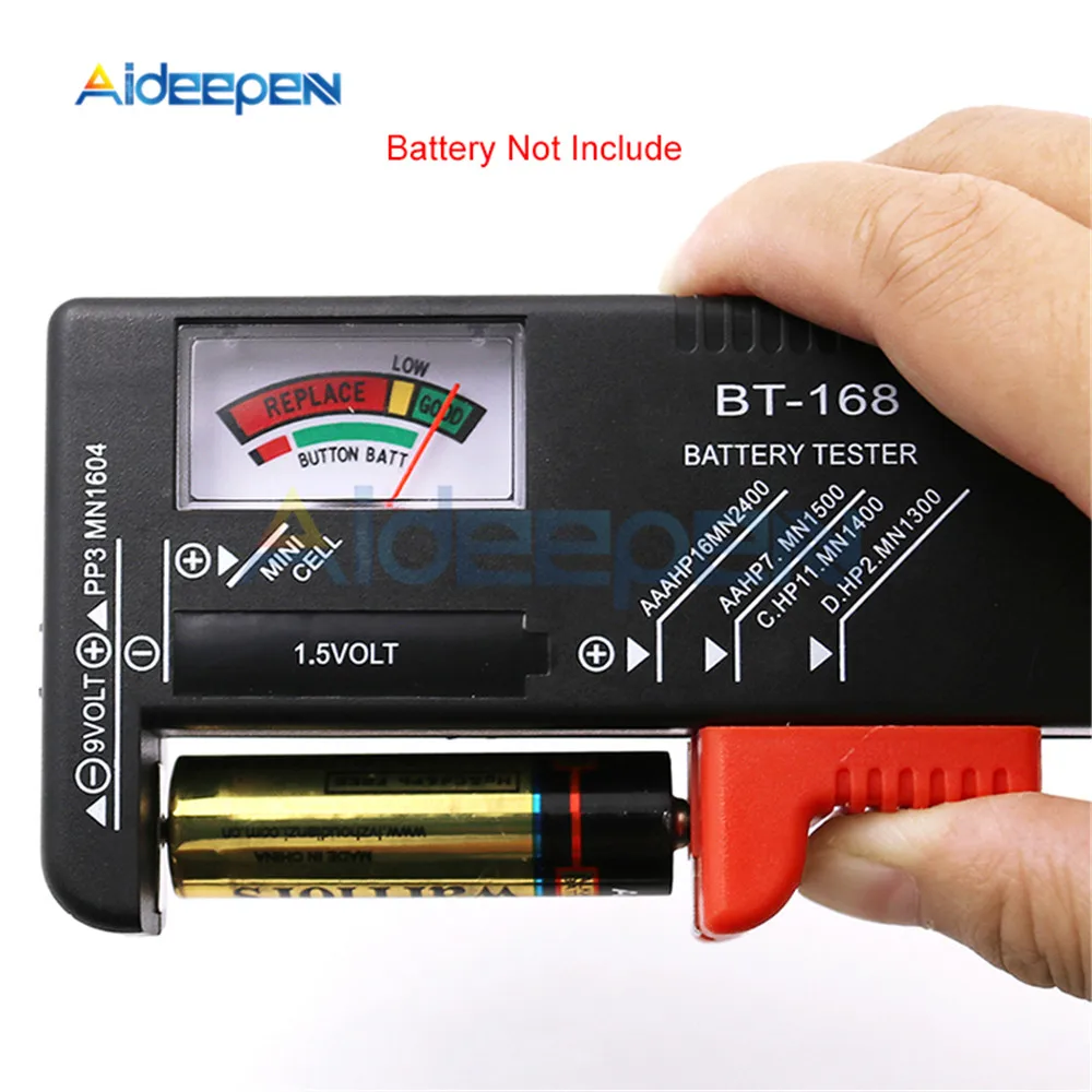 BT-168D Digital Battery Capacity Tester Checkered Charge Indicador de Bateria Electronic Test Equipment Internal Battery Tester