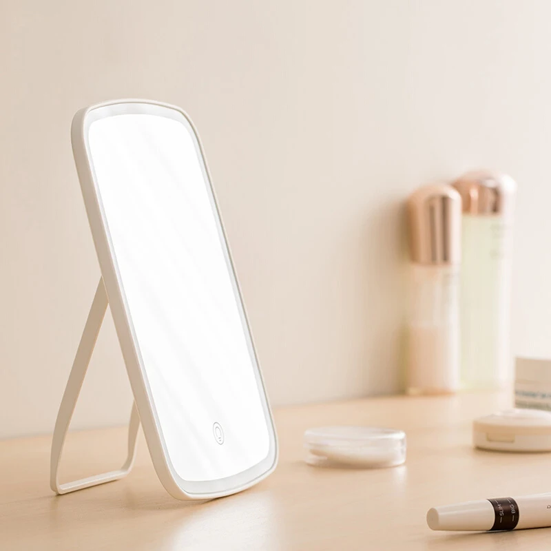 Original Youpin Led Light Mirror Jordan judy Intelligent Makeup Mirrors Portable Rechargeable Desktop Touch-Screen Mirror