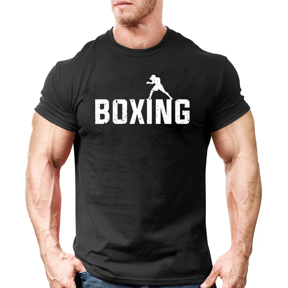 New Hot Sale Short Sleeves MMA Fighter Shirts Muay Thai Short Bulking Fitness Tees Gym Sport T-Shirt Kick Boxing ropa MMA Shirt