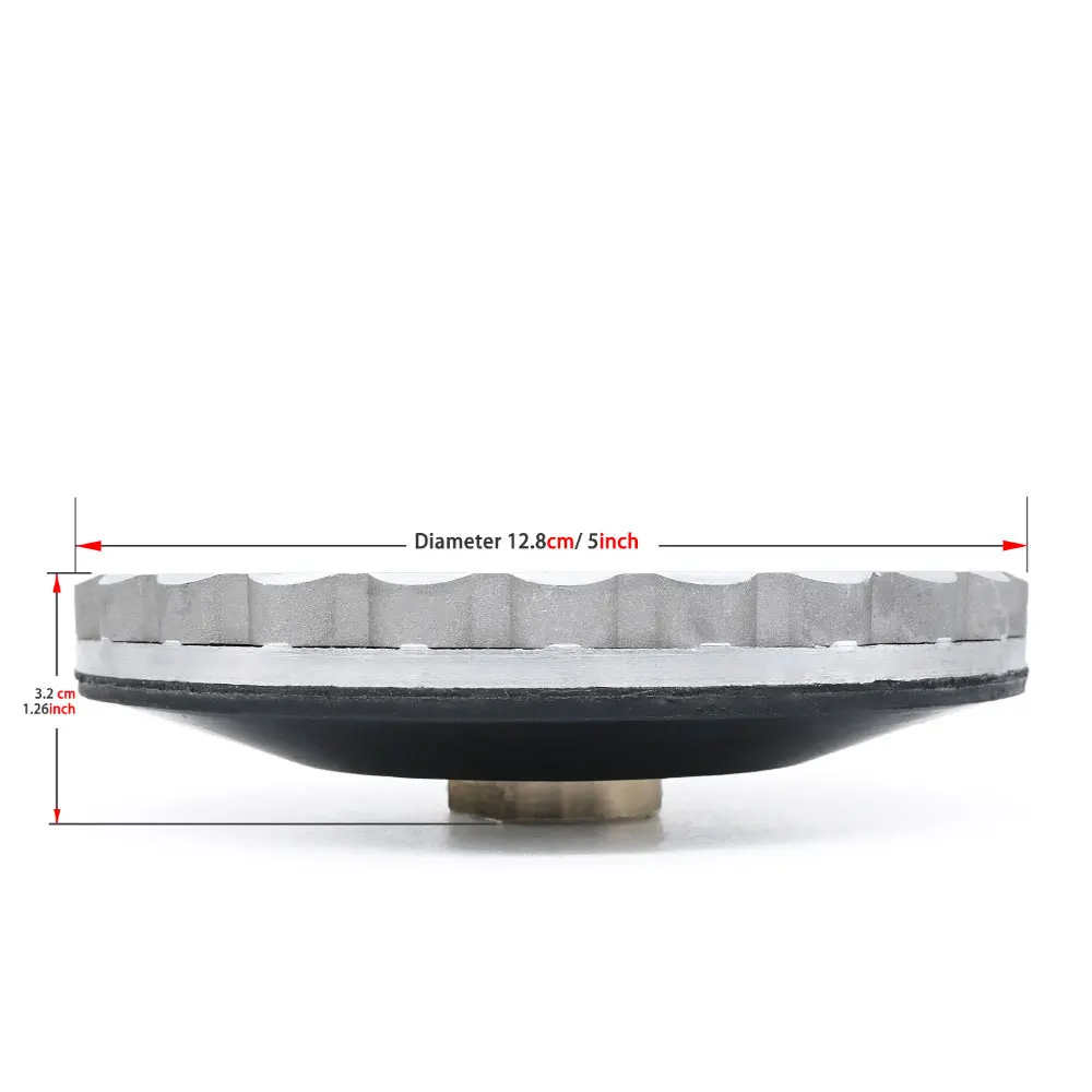 5 Inch Aluminum Snail Lock Backer Pad 125mm Rubber Adapter Backing Pad M14 For Diamond Edge Polishing Pad Back-Up Holder