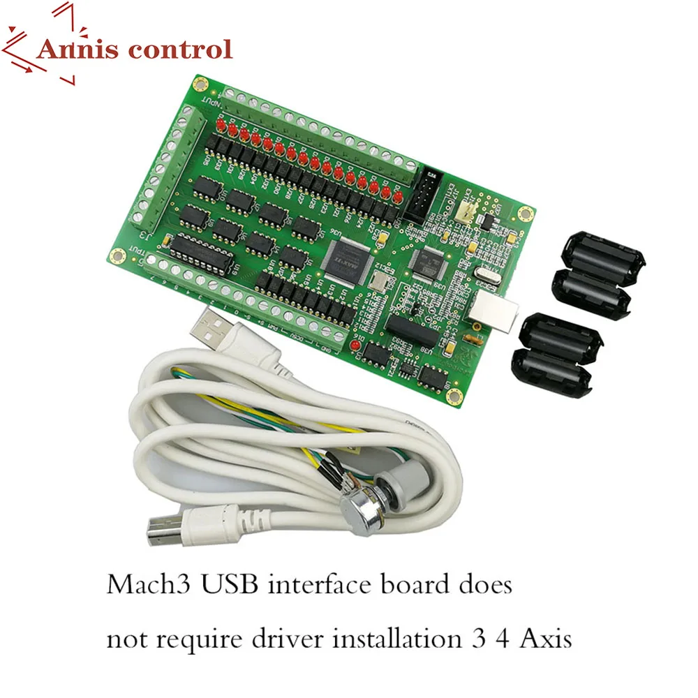 Imagem -02 - Placa Usb Eixos Mach Não Instala a Interface da Máquina de Gravação Akz250 Cartão de Controle da Roda Manual Driver de Passo para