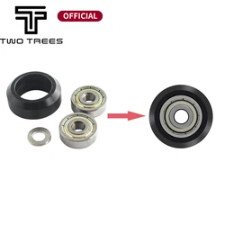 1Set 3D Printer Parts CNC POM Wheel with 625ZZ MR105zz Idler Pulley Gear Passive Round Perlin Wheel for Ender 3 CR10