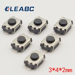 50 sztuk SMD 2Pin 3X4MM taktyczny przycisk mikro przełącznik chwilowy