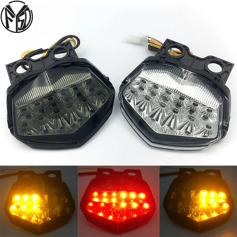 

Tail Light For KAWASAKI NINJA 250R 2009 2010 2011 NINJA250R 2008-2012 Moto Integrated LED Turn Signals Brake Stop Light