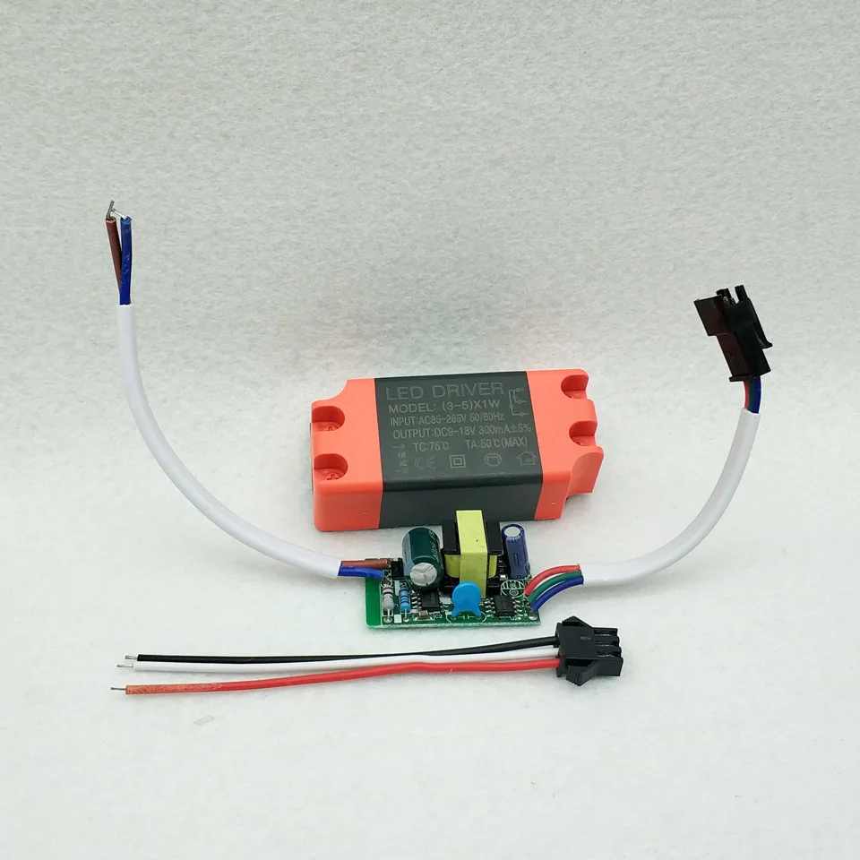 1/5pc External led driver Changeable Color Constant current light transformer 3/7/9/12/15/18/24/36W Box drive For led downlight