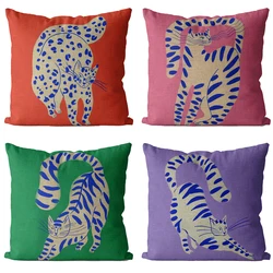 Selected Couch Cushion Cartoon Cat Printed Quality Home Decorative pillows Cushion Cover Decor Pillowcase Without Core