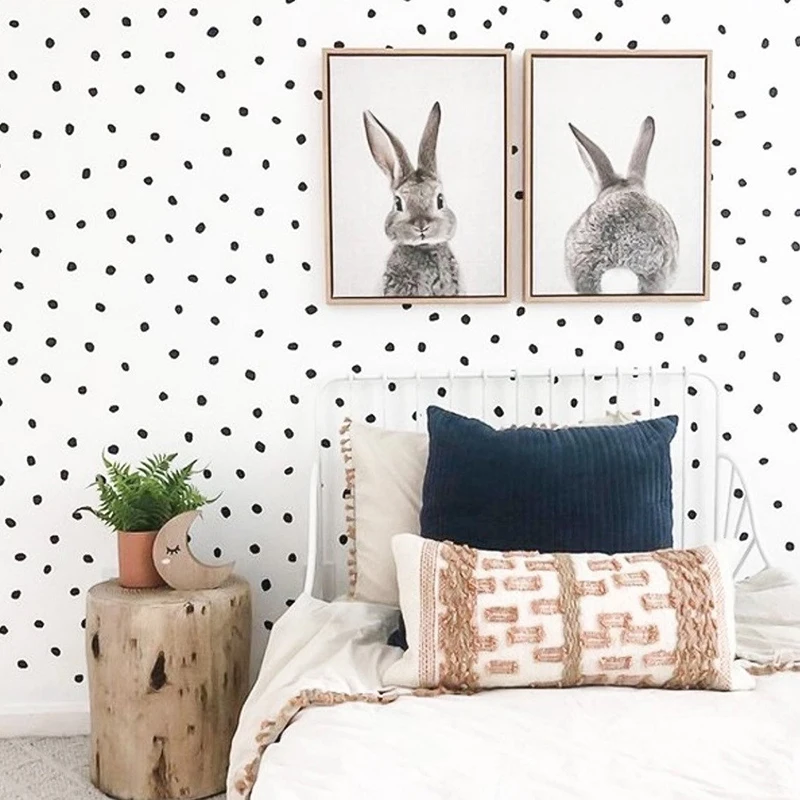 150 Pcs Cute Irregular Dot Shapes Wall Sticker Kids Room Irregular Dot geometric Pattern Wall Decal Bedroom  wall decoration