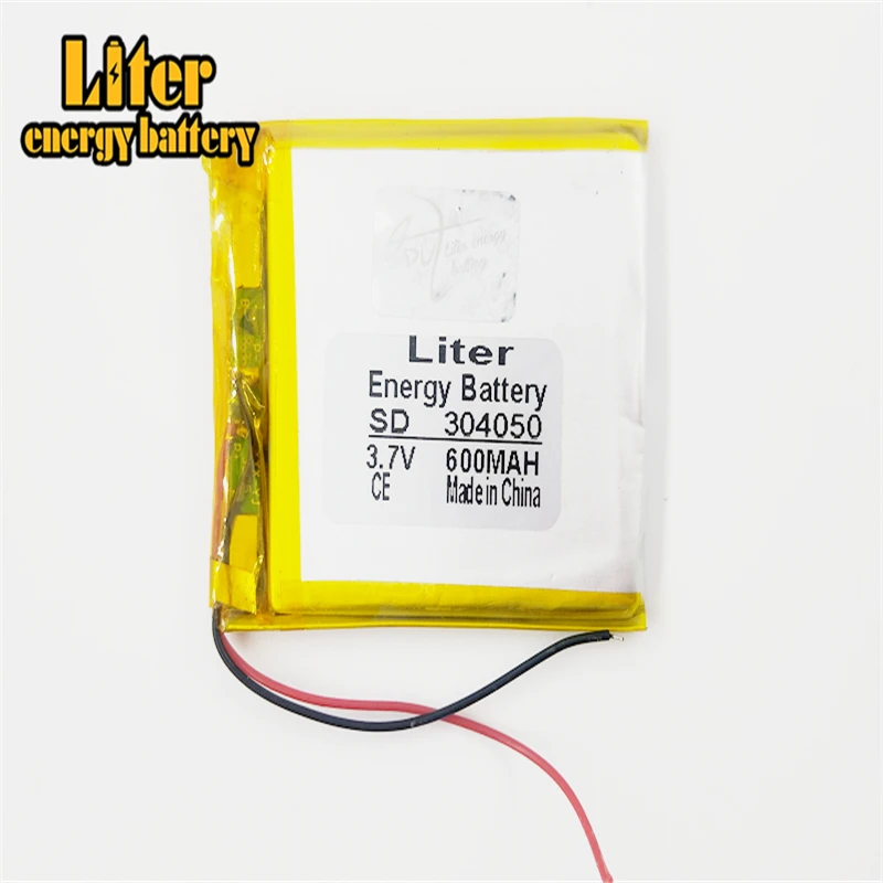 304050 3.7V 600MAH lithium polymer battery 034050 MP4 MP5 screen handwriting