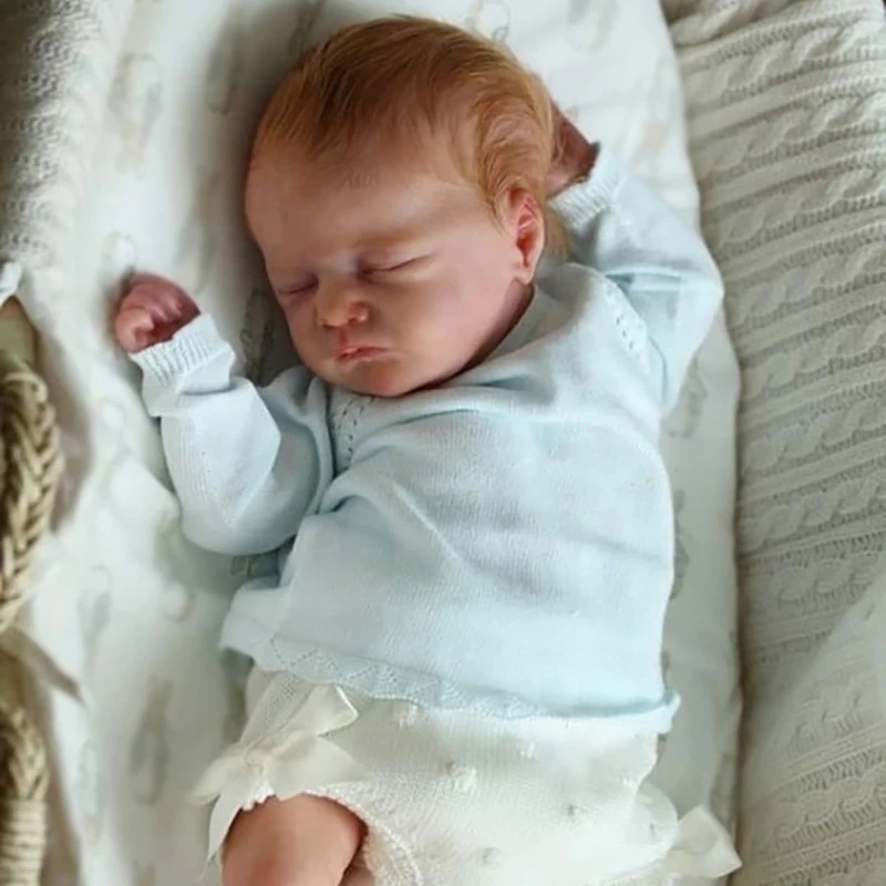 

18inch Reborn Doll Sleeping Newborn Baby Kit Charlotte with Bent Legs Unfinished Parts with Body