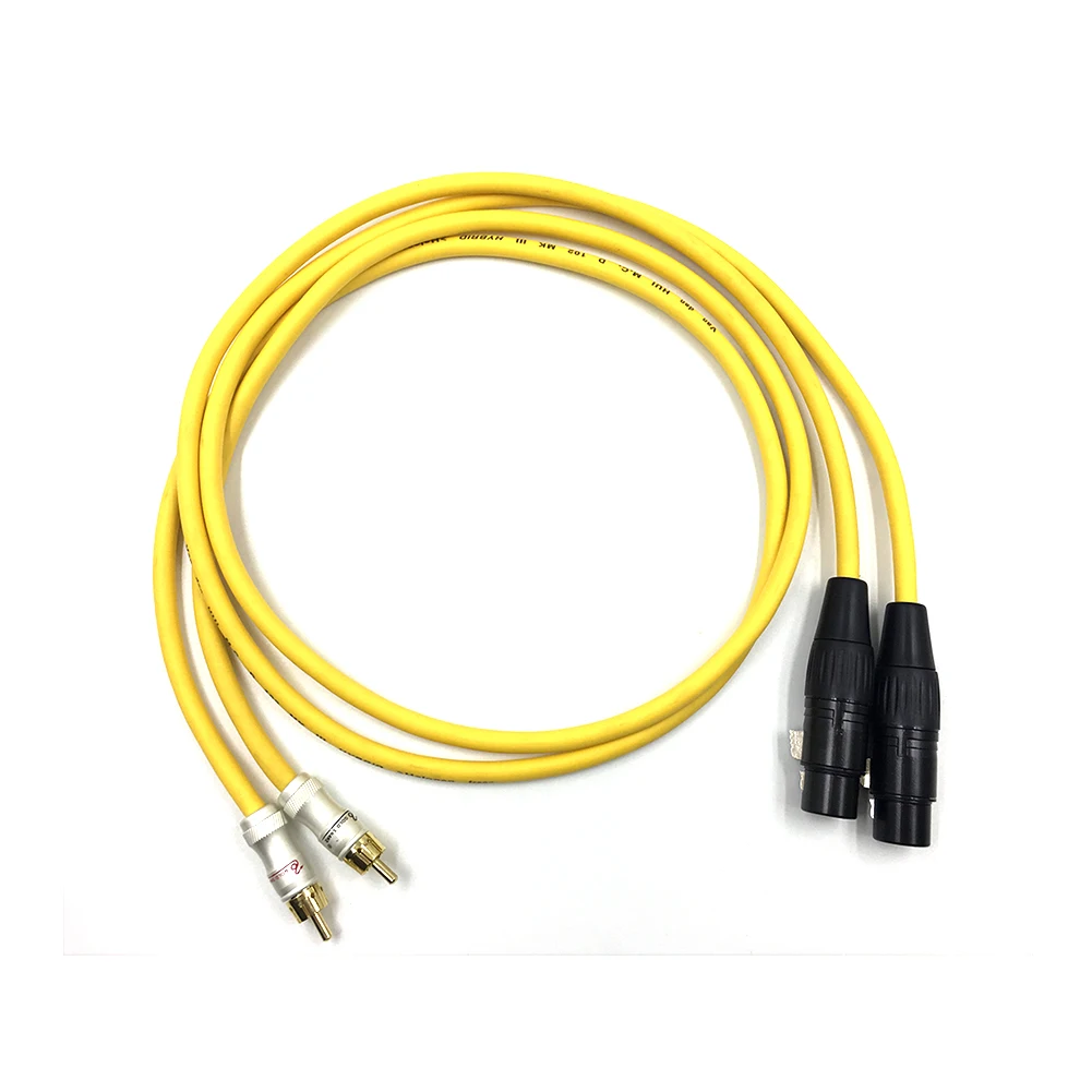 Thouliess زوج RCA إلى XLR كابل الصوت Balacned 2x RCA ذكر إلى 2x XLR أنثى كابل ربط مع VDH Van Den Hul 102 MK III #3