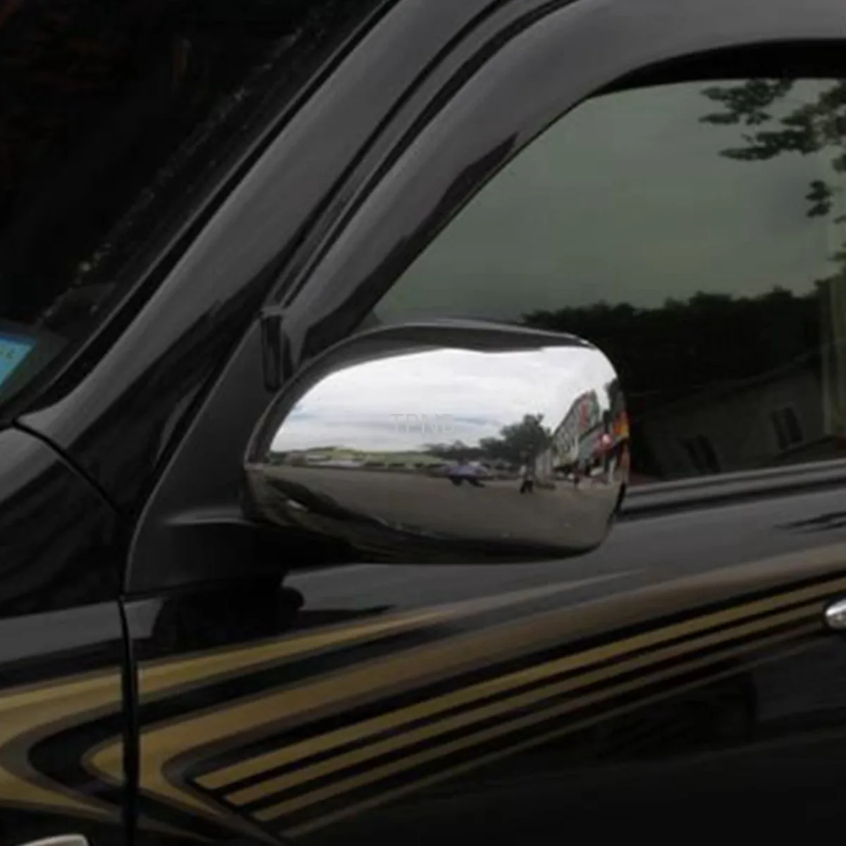 Chrome Door Mirror Cover for Toyota Land Cruiser Prado 120 2003 2004 2005 2006 2007 2008 2009 Accessories