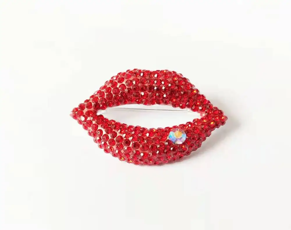 

10pcs lip brooches for women DIY jewelry accessories