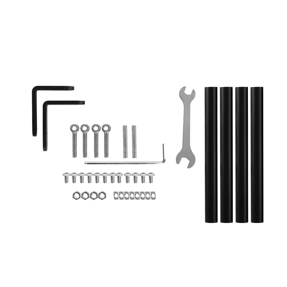 

3D Printer Parts Aluminium Profile Black Oxide Pull Rod Kit Easy Installated Compatible for CR-10/CR-10S 3D Printer Accessories