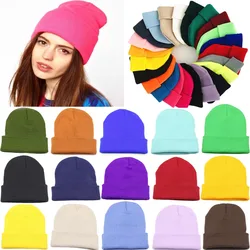 Nice Men Women Knitted Hat Beanie Skullcap Sailor Cap Cuff Brimless Retro Soft Unisex HipHop Elastic Warm Winter Ski Beanie Hat