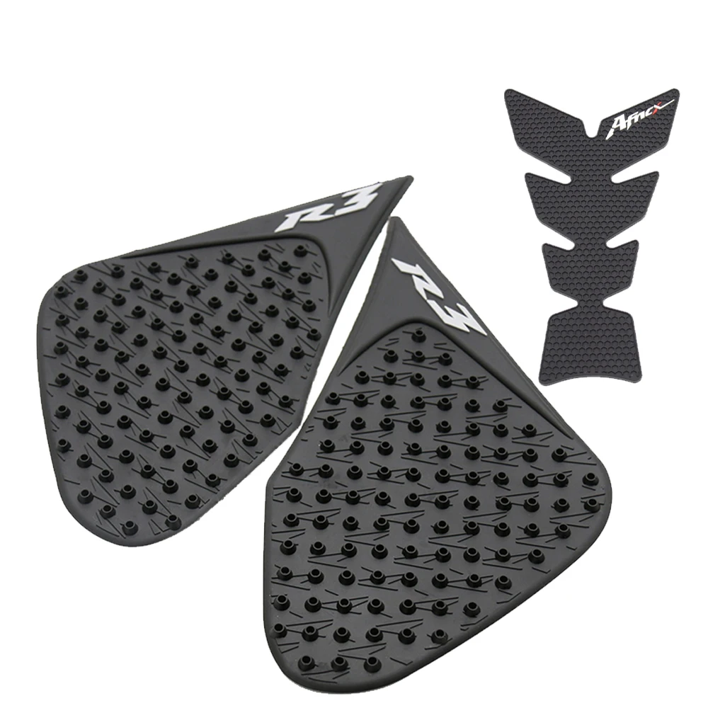 YZF-R3 R25 Motorcycle Tank Pad Sticker For YZFR3 YZFR25 2014-18 Protector Anti Slip Gas Knee Grip Traction Side 3M Decal image 3