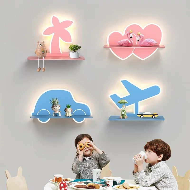 Simple bedside wall lamp Nordic living room bedroom aisle TV background wall storage decorative led children lights LB01062