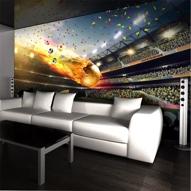 Custom wallpaper large 3d huge football field mural living room bedroom tv background wall Sports place decorative painting обои