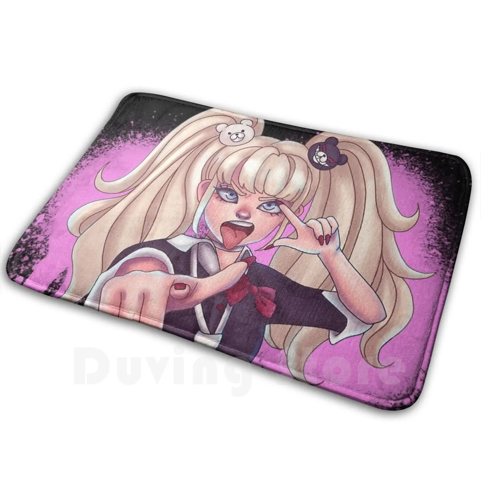 Junko Enoshima Carpet Carpet Junko Enoshima Danganronpa Anime Enoshima Junko Monokuma Gamer