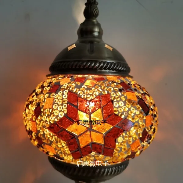 Nieuwste Mediterrane Stijl Art Deco Turkse Mozaïek Wandlamp Handgemaakte Mozaïek Glas Romantische Wandlamp