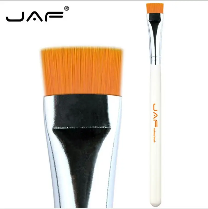 JAF – brosse de maquillage pour les yeux, Eyeliner plat, mélange de sourcils, beauté, poils en Nylon doux, 3 couleurs au choix, 1 pièces, T0406