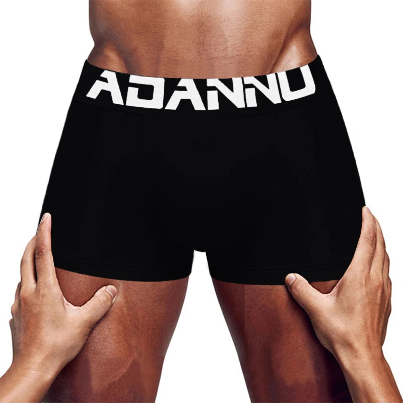 New Arrivals ADANNU Men Underwear Boxer Cotton Breathable Comfortable Underpants Breathable Male Pants U Pouch 4 Color AD48