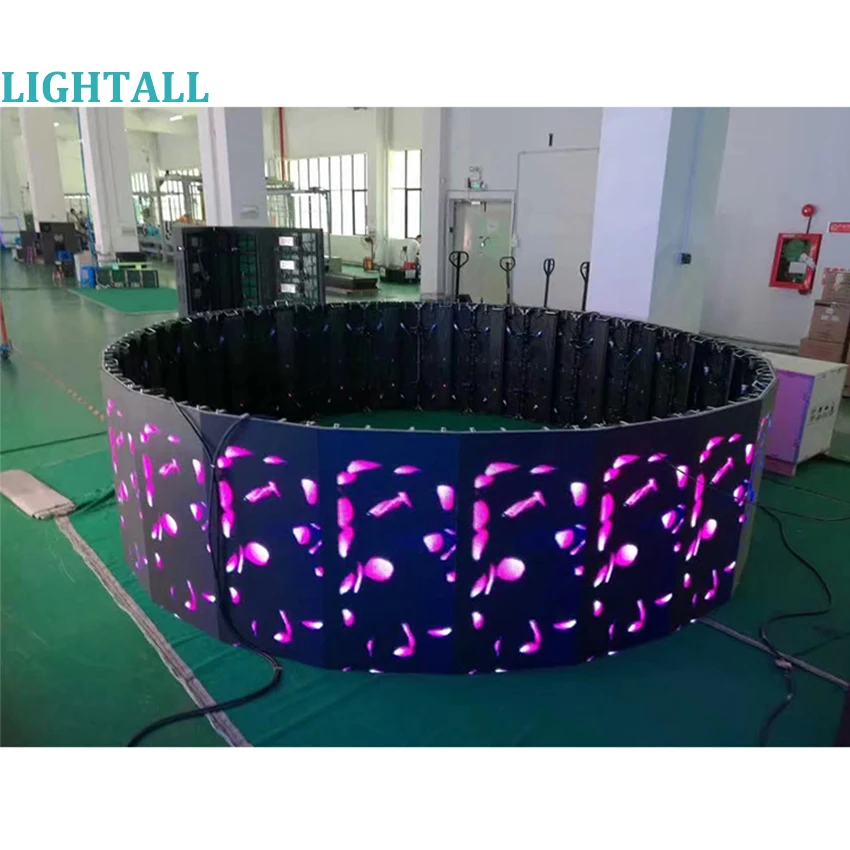104X208Pixel Indoor Rgb Hd P4.8 Gebogen Led Module Outdoor Video Wall Hoge Kwaliteit P2.6P2.9P3.9 Led Panel Full kleur Display