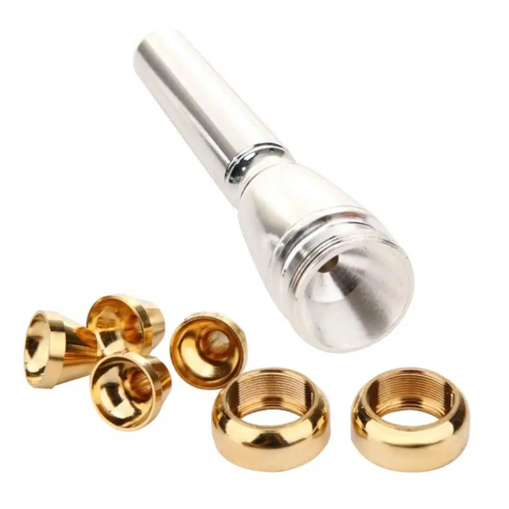 4 Size Professional Trumpet Mouthpiece Accessories for 3C 5C 7C 1-1/2C Nozzle Trumpet