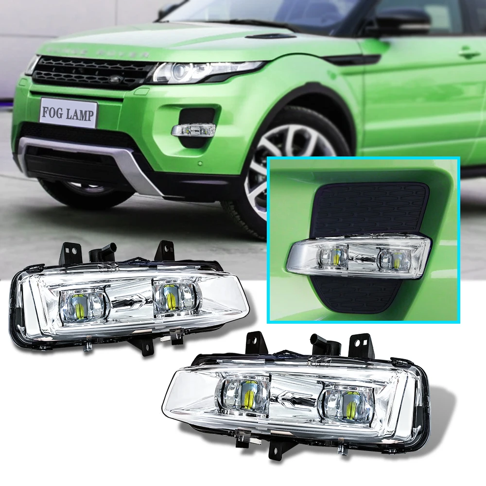 

For Range Rover Evoque 2012-2016 LED Fog Lights Headlights For Land Rover Fog Light LED DRL Headlight Foglights Fog Lamps