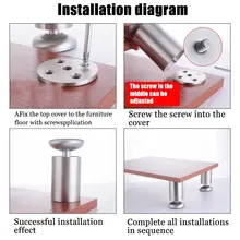 Adjustable Stainless Steel Furniture Legs 4 Pieces #6