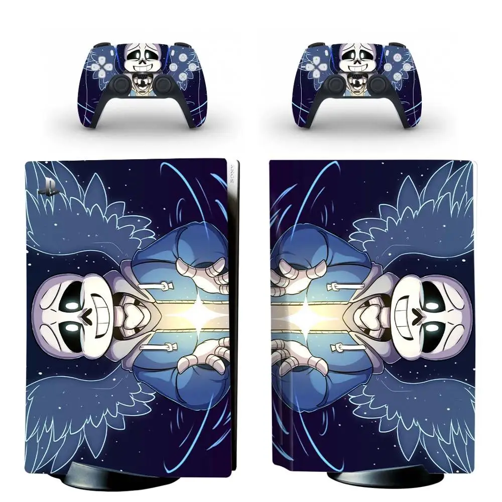Undertale-pegatina de piel para consola PlayStation 5, pegatina de vinilo estándar para PS5, Edición de Disco