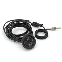 Free Ship 52MM DC 12v Water Temperature Gauge With 1/8 Npt Sensor Car Digital Meter Red Display Temp 0-300F(-17~187C) WTM-01