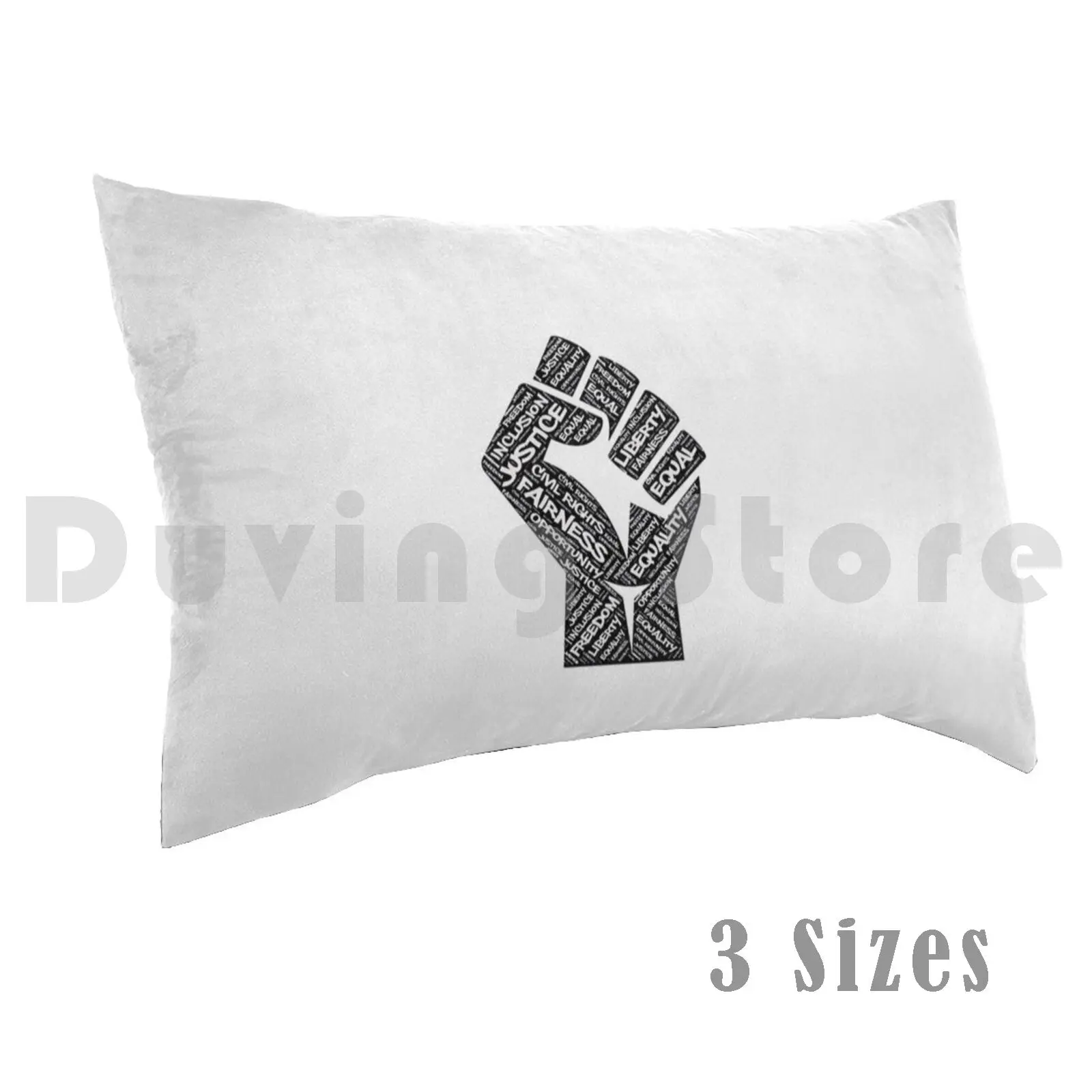 African American Civil Rights Black Power Fist Justice Design Pillow Case Printed 35x50 Civil Rights Civil