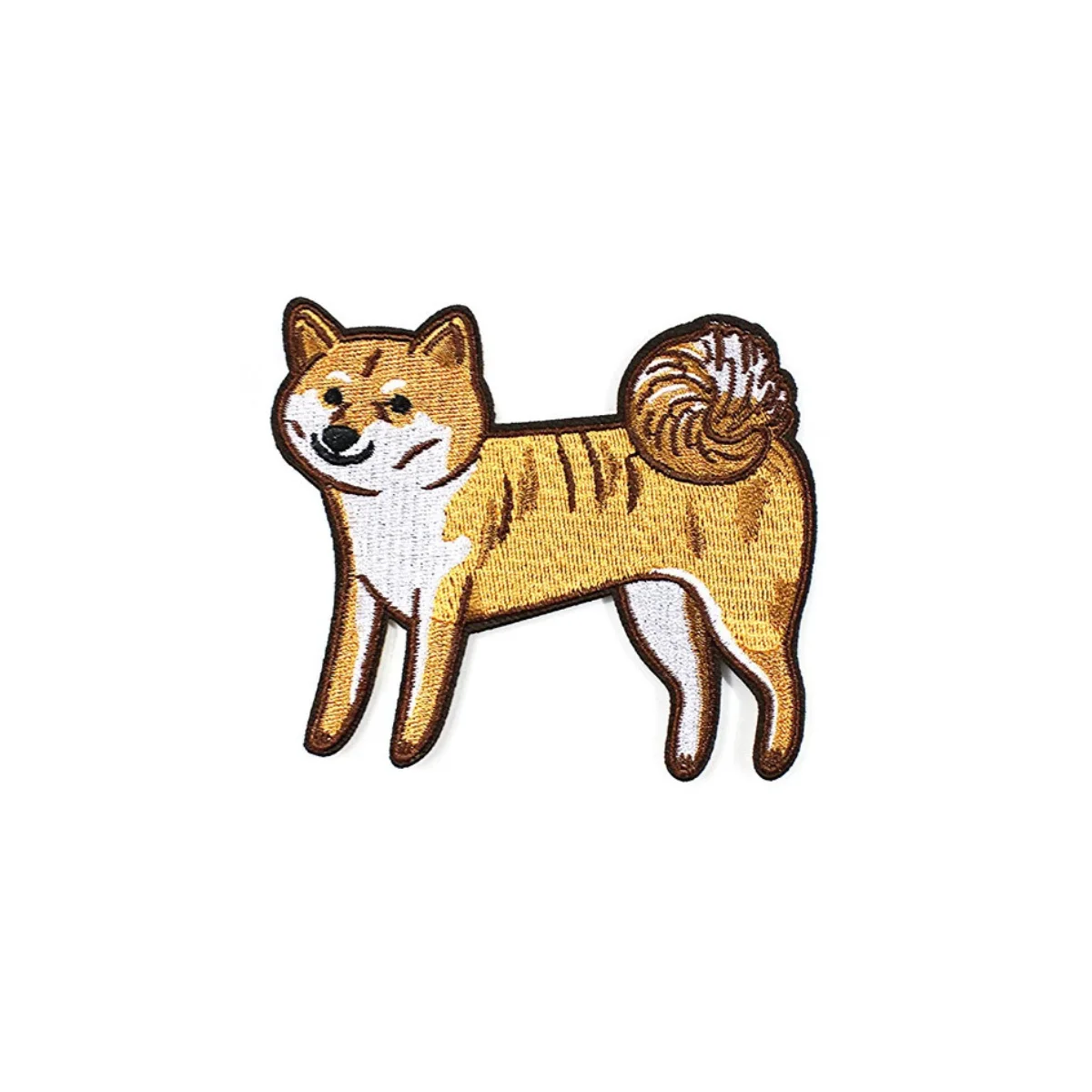 Cute Shiba Inu Dog Badges Embroidery Patches Animal Sticker Logo for Clothing Decoration Garment for Backpack