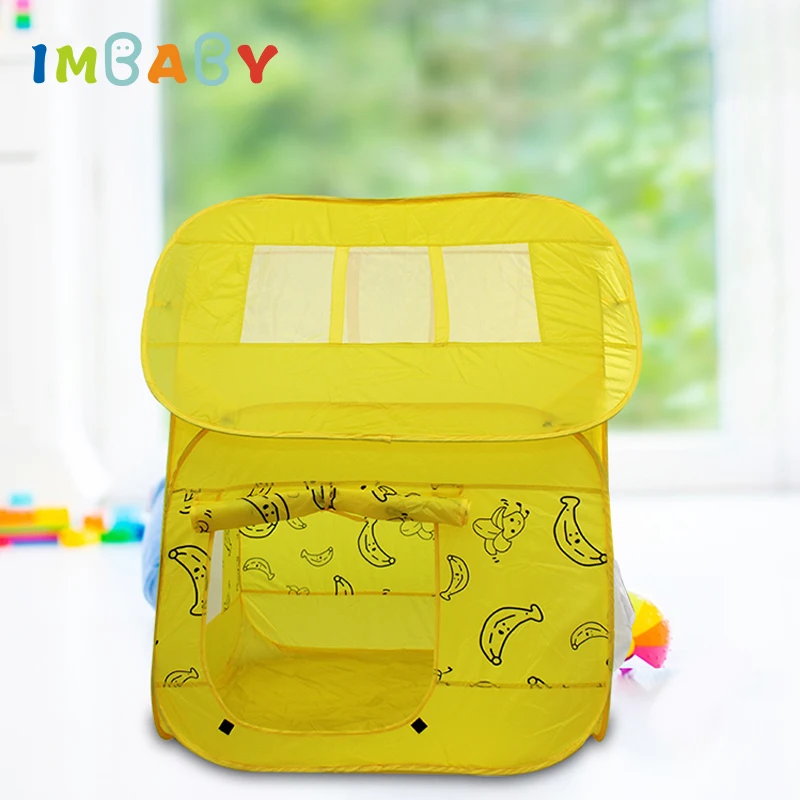 IMBABY – maison de jeu pliable à Double porte pour enfants, Portable, balles, château, piscine, tente, jouets d'intérieur et d'extérieur