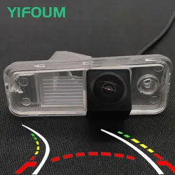 AHD Fisheye 12LED Dynamic Trajectory Car Rear View Camera For Hyundai Santa Fe IX25 Azera Carens Creta Grand SantaFe IX45 XL HG
