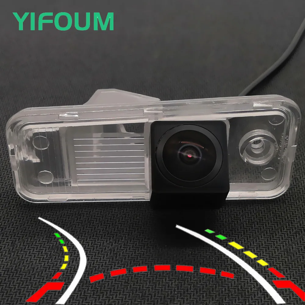 AHD Fisheye 12LED Dynamic Trajectory Car Rear View Camera For Hyundai Santa Fe IX25 Azera Carens Creta Grand SantaFe IX45 XL HG